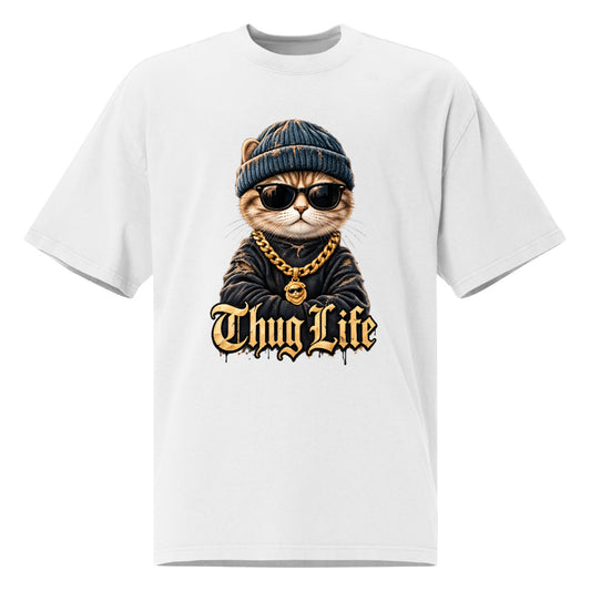 Oversized Gangster Cat Tee